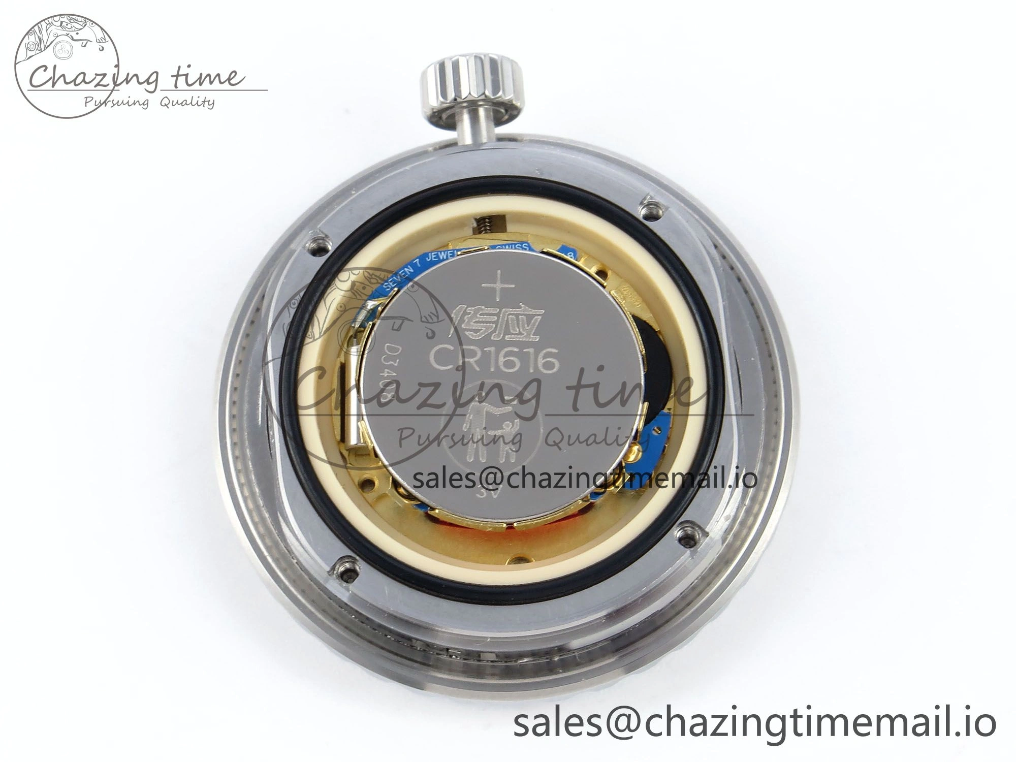 J13 33mm HTF 1:1 Best Edition White Ceramic Numeral Markers Dial on Bracelet Swiss Quartz