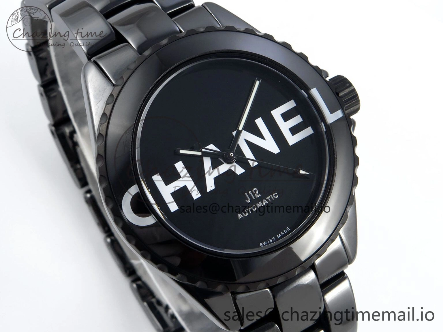 J13 33mm HTF 1:1 Best Edition White Letters Dial on Bracelet A12.1