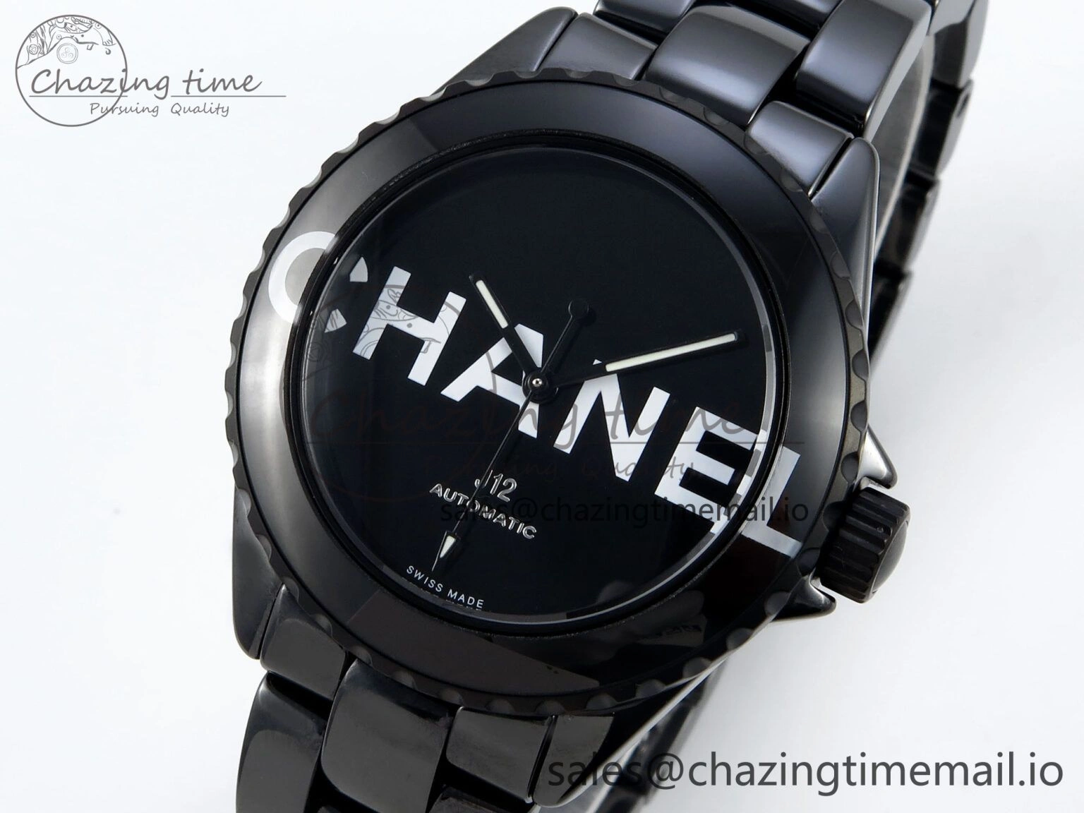 J13 33mm HTF 1:1 Best Edition White Letters Dial on Bracelet A12.1