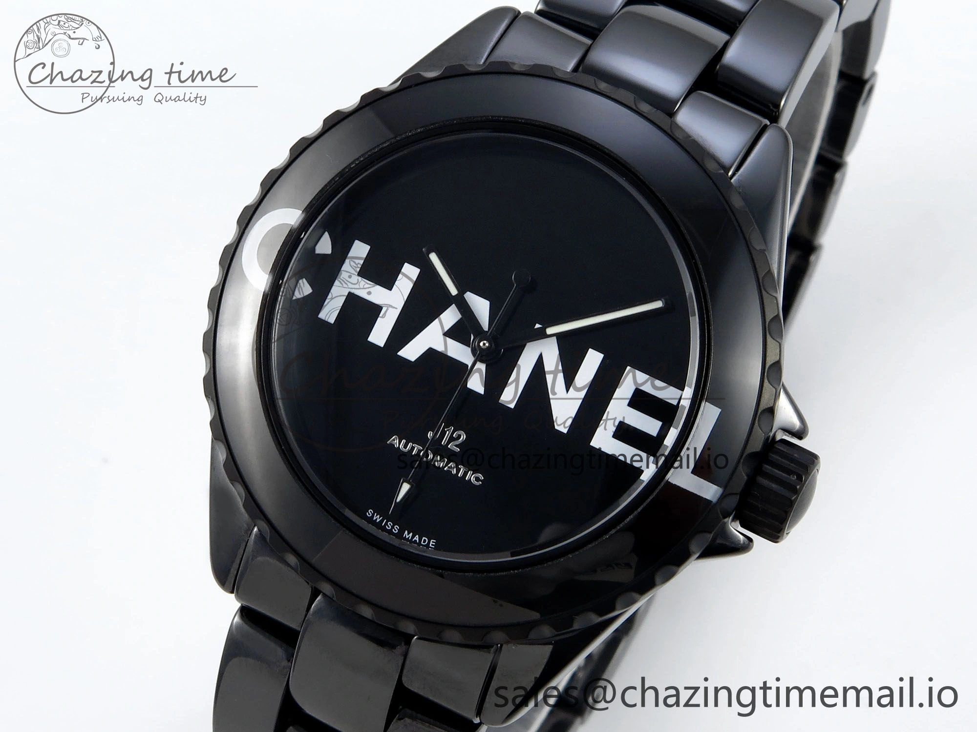 J13 33mm HTF 1:1 Best Edition White Letters Dial on Bracelet A12.1