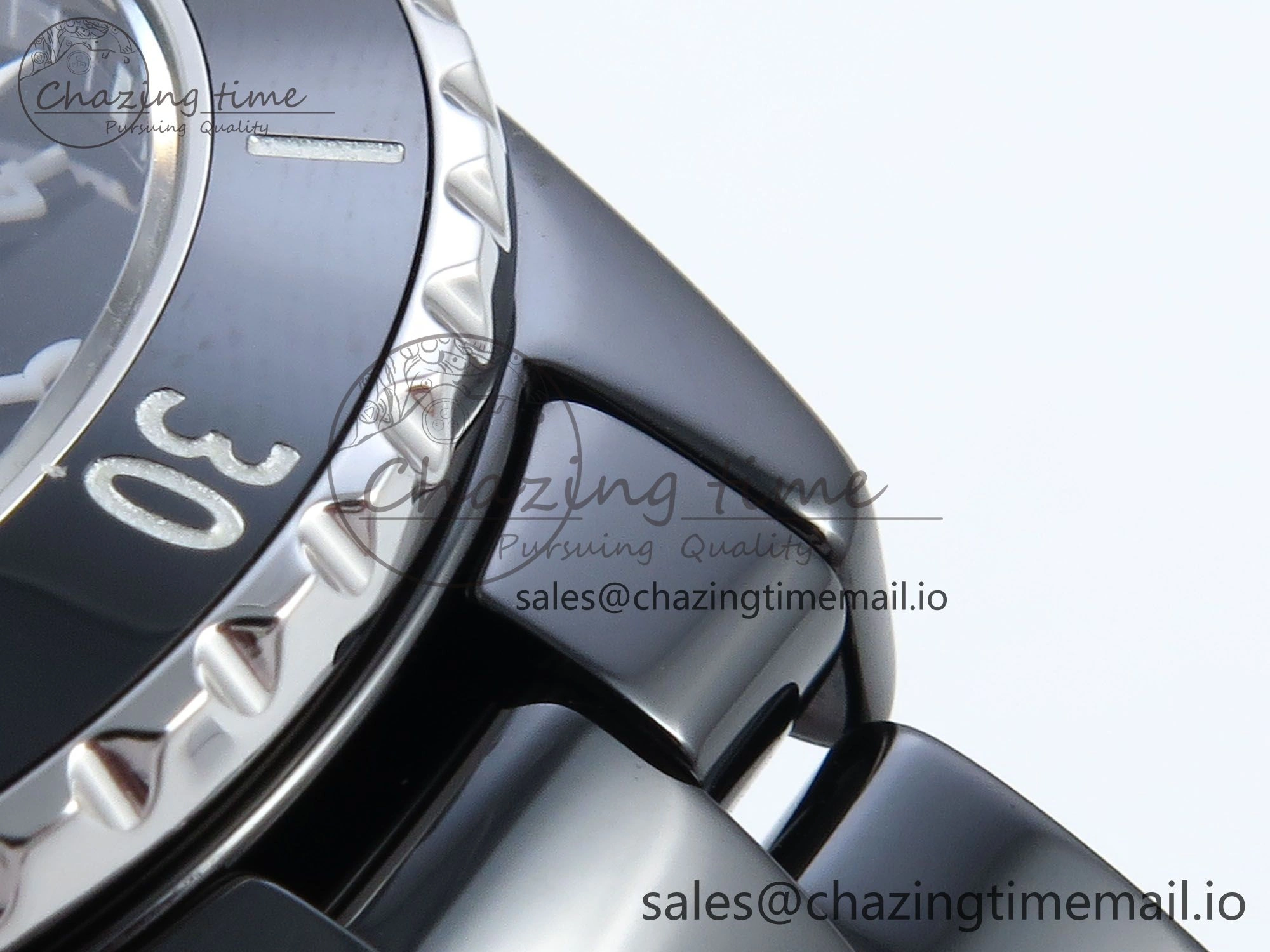 J13 33mm HTF 1:1 Best Edition White Numeral Markers Dial on Bracelet Swiss Quartz