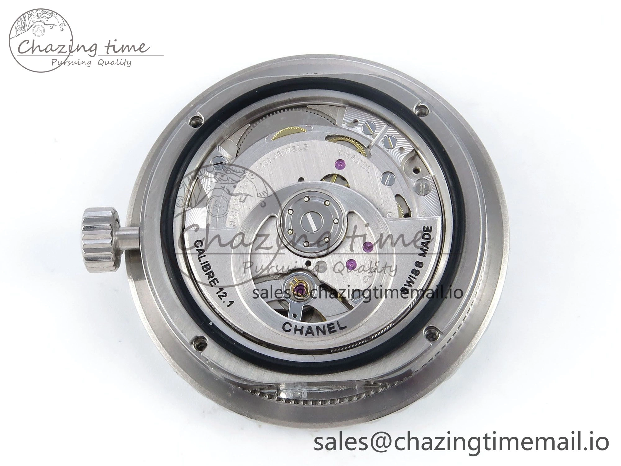 J13 33mm White Ceramic HTF 1:1 Best Edition White Boy Pattern Dial on Bracelet A12.1