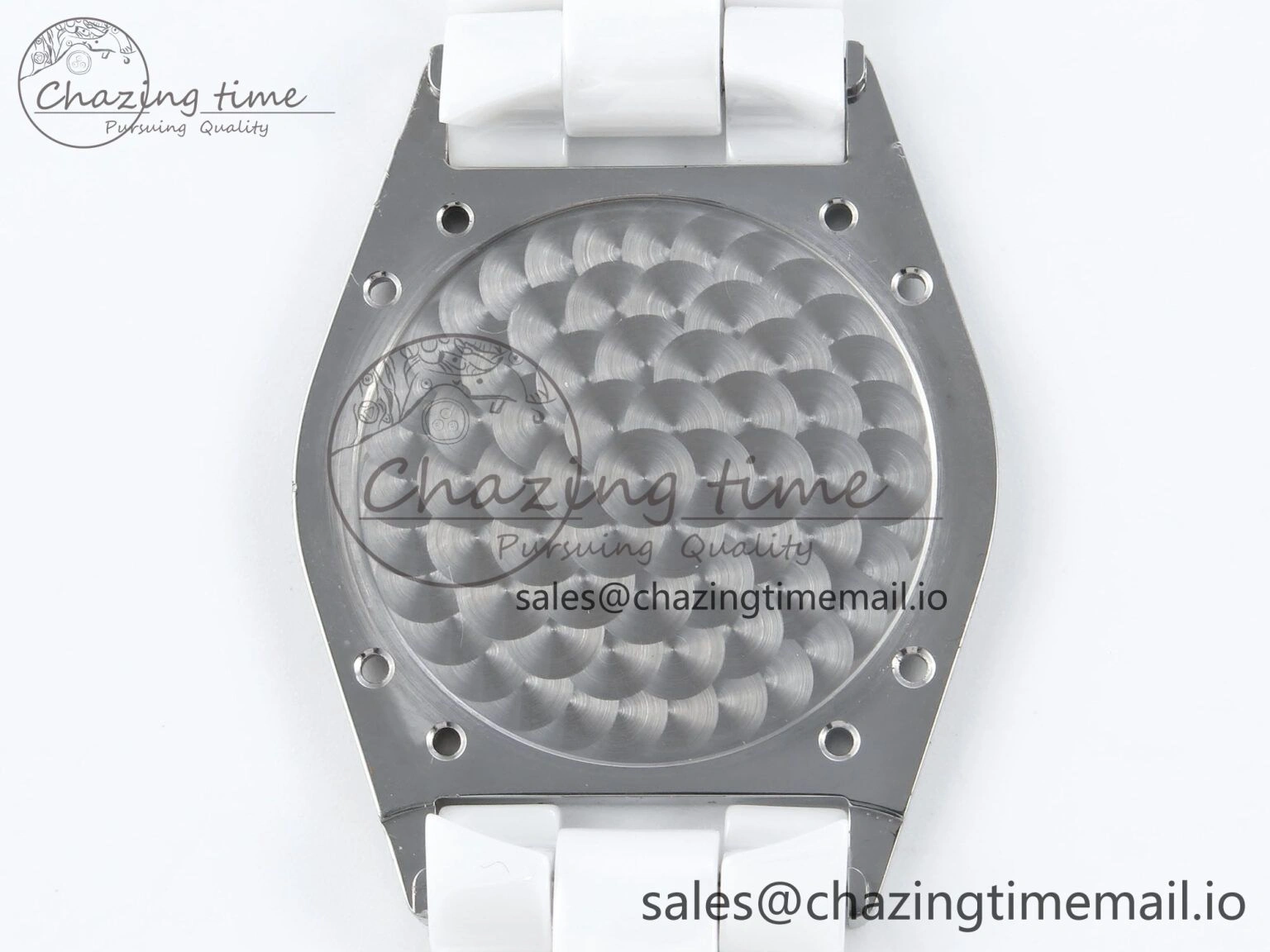 J13 33mm White Ceramic HTF 1:1 Best Edition White Boy Pattern Dial on Bracelet A2892