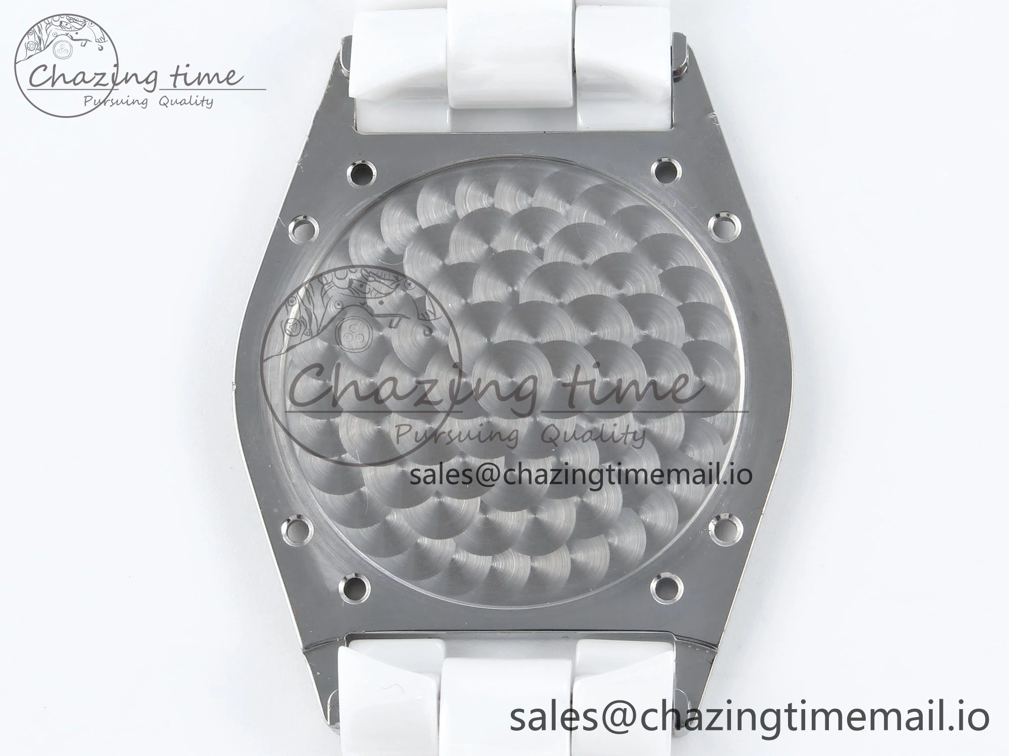 J13 33mm White Ceramic HTF 1:1 Best Edition White Boy Pattern Dial on Bracelet A2892