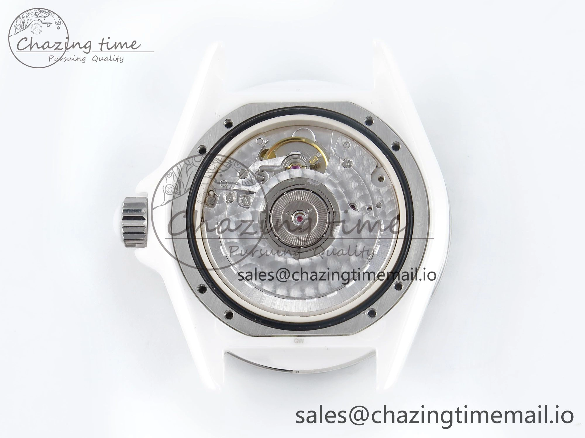 J13 33mm White Ceramic HTF 1:1 Best Edition White Boy Pattern Dial on Bracelet A2892