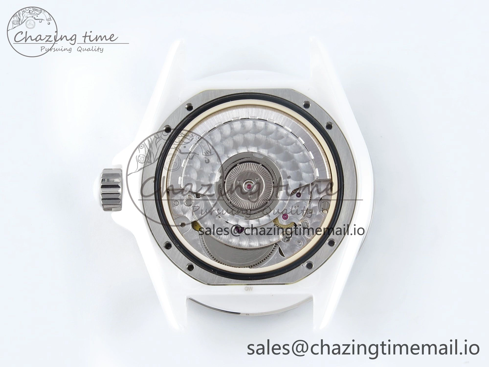 J13 33mm White Ceramic HTF 1:1 Best Edition White Boy Pattern Dial on Bracelet A2892