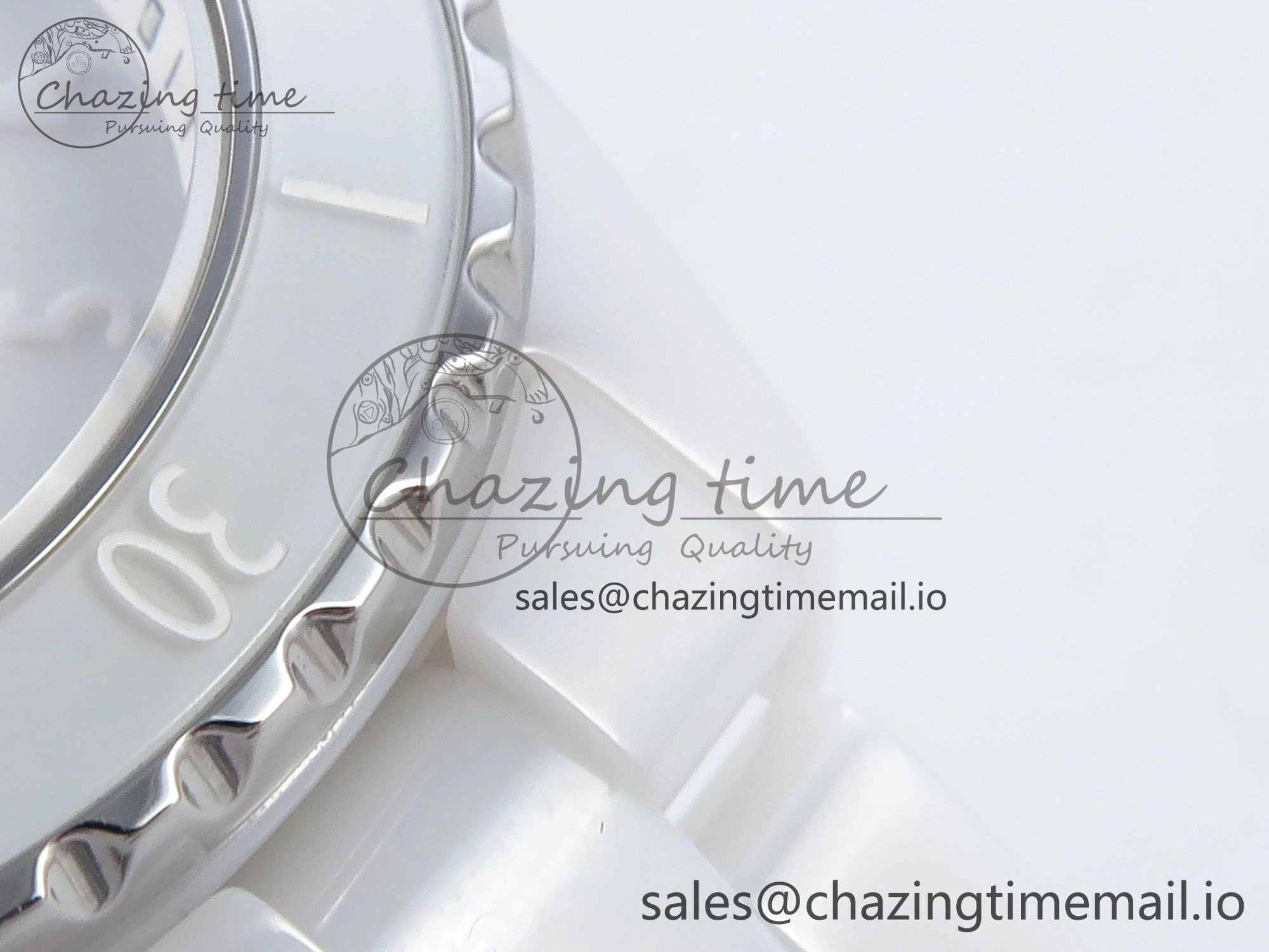 J13 33mm White Ceramic HTF 1:1 Best Edition White Dial Numbers Makers on Bracelet Swiss Quartz