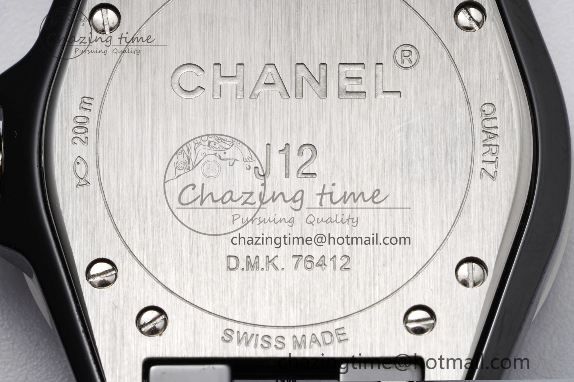 J13 33mm XF 1:1 Best Edition Black Korea Ceramic Black Numeral Dial on Bracelet Swiss Quartz