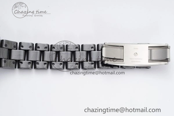 J13 33mm XF 1:1 Best Edition Black Korea Ceramic Black Numeral Dial on Bracelet Swiss Quartz