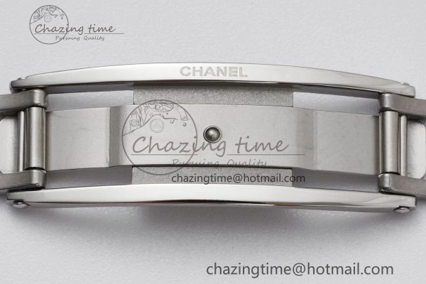 J13 33mm XF 1:1 Best Edition White Korea Ceramic Pink No Date Diamonds Dial on Bracelet Swiss Quartz