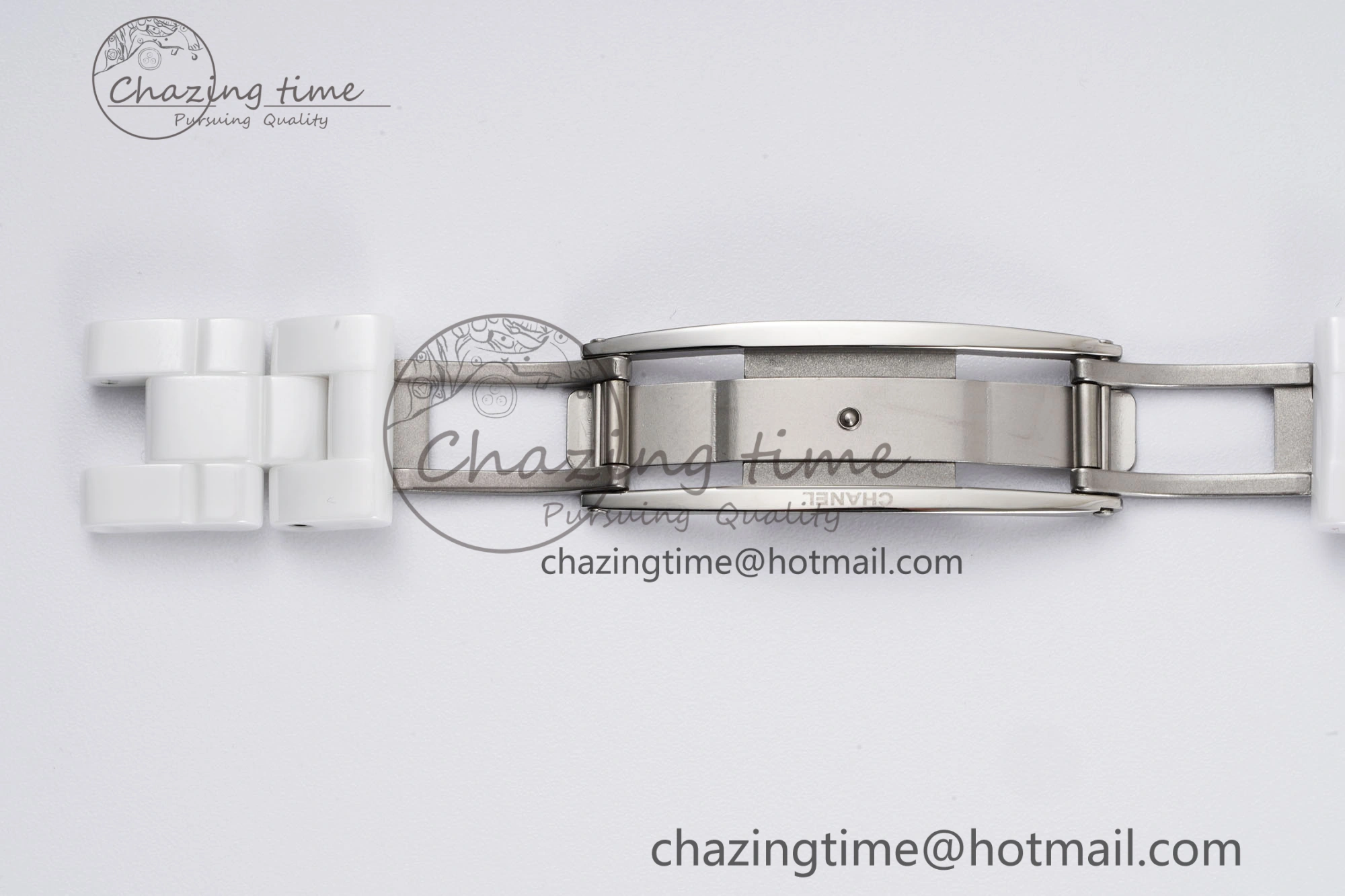 J13 33mm XF 1:1 Best Edition White Korea Ceramic Pink No Date Diamonds Dial on Bracelet Swiss Quartz