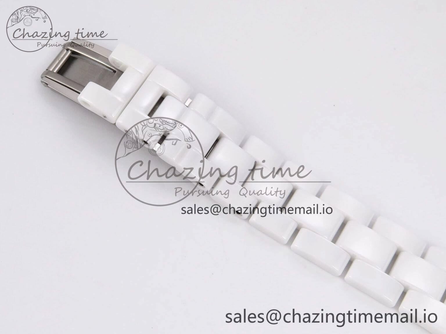 J13 33mm XF 1:1 Best Edition White Korea Ceramic White Diamonds Dial Diamonds Bezel on Bracelet Swiss Quartz