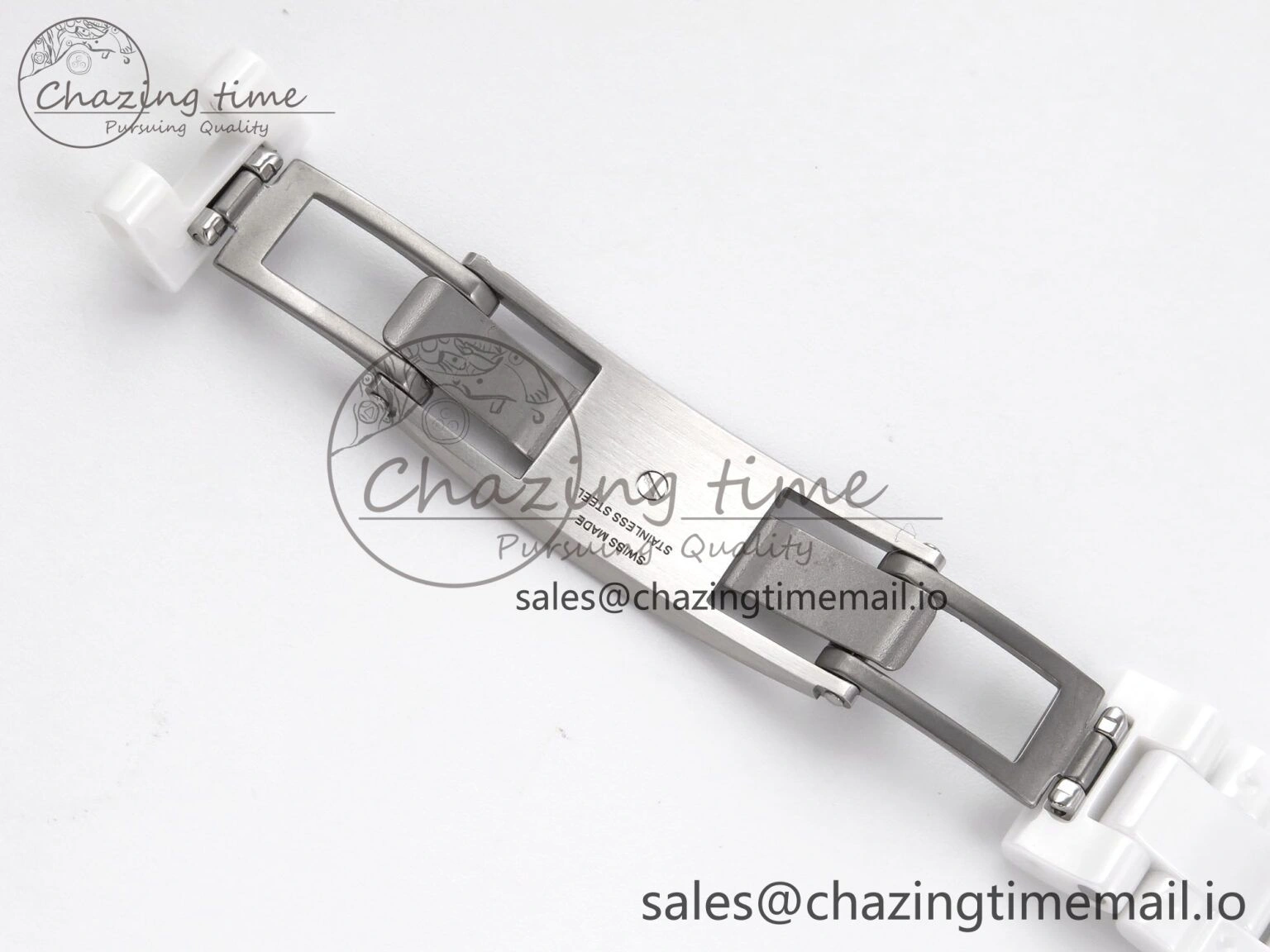 J13 33mm XF 1:1 Best Edition White Korea Ceramic White Diamonds Dial Diamonds Bezel on Bracelet Swiss Quartz
