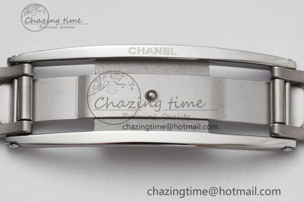 J13 33mm XF 1:1 Best Edition White Korea Ceramic White No Date Diamonds Dial on Bracelet Swiss Quartz