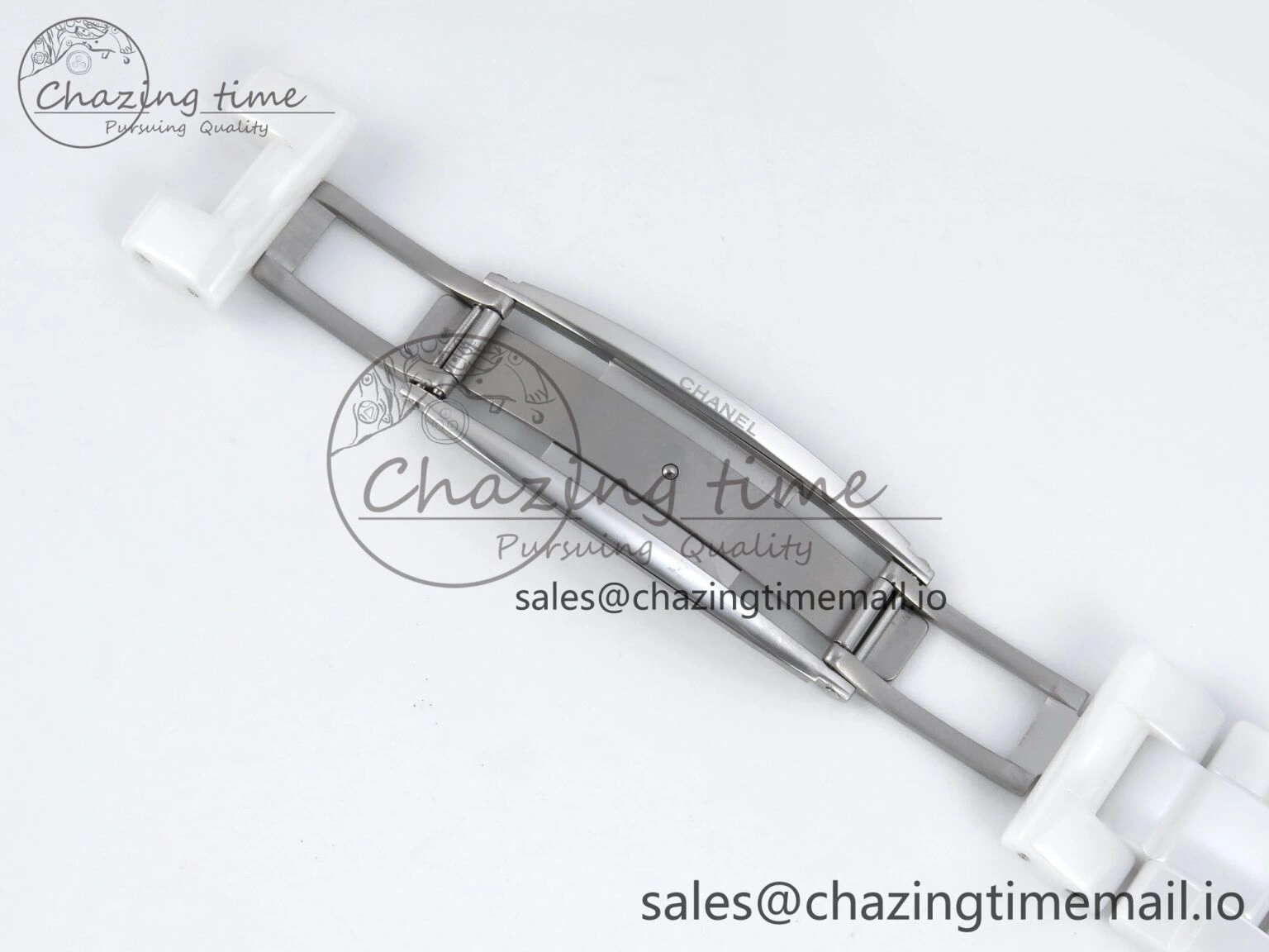 J13 33mm YG White Ceramic HTF 1:1 Best Edition White YG Dial on Bracelet A12.1