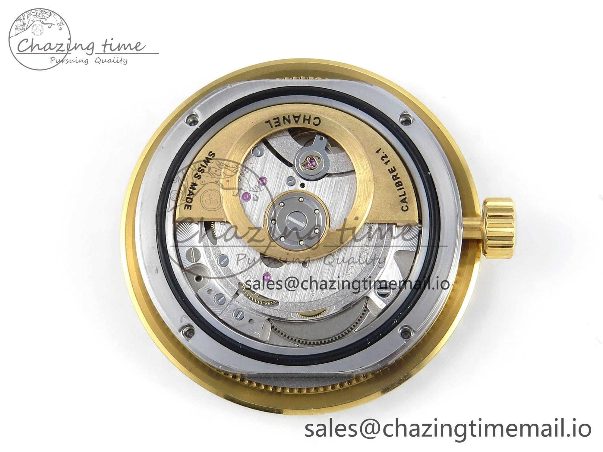 J13 33mm YG White Ceramic HTF 1:1 Best Edition White YG Dial on Bracelet A12.1