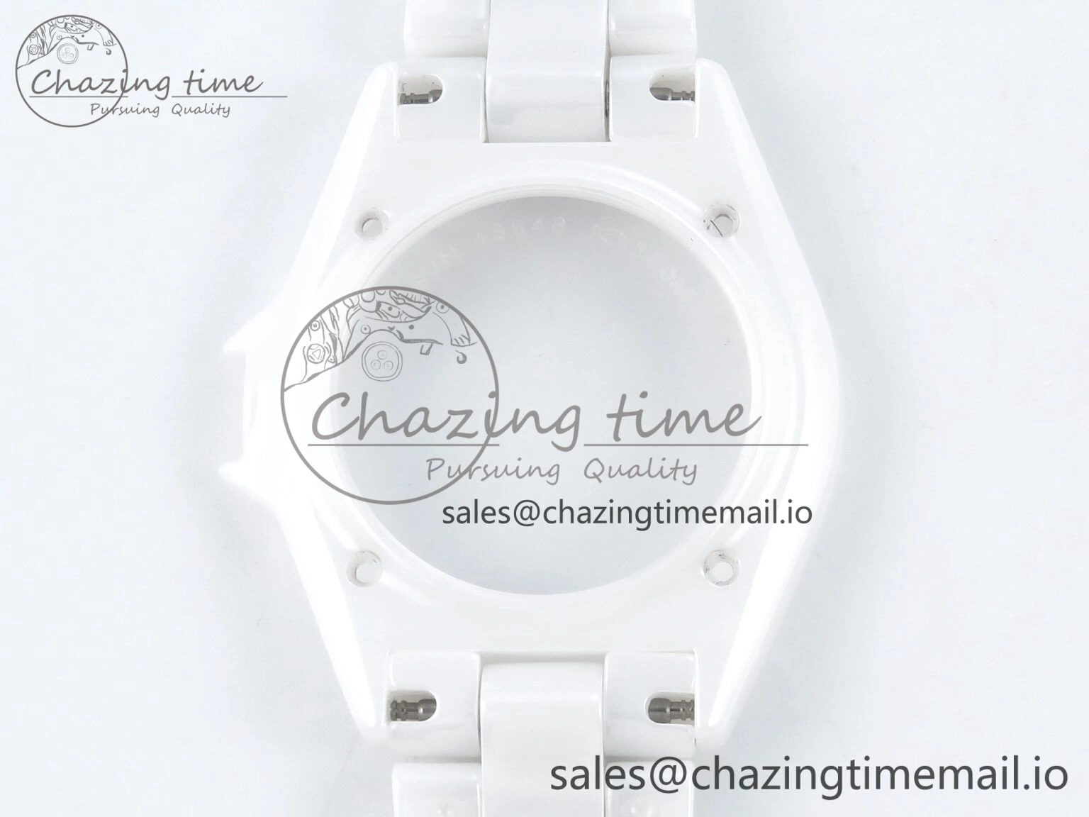 J13 33mm YG White Ceramic HTF 1:1 Best Edition White YG Dial on Bracelet A12.1
