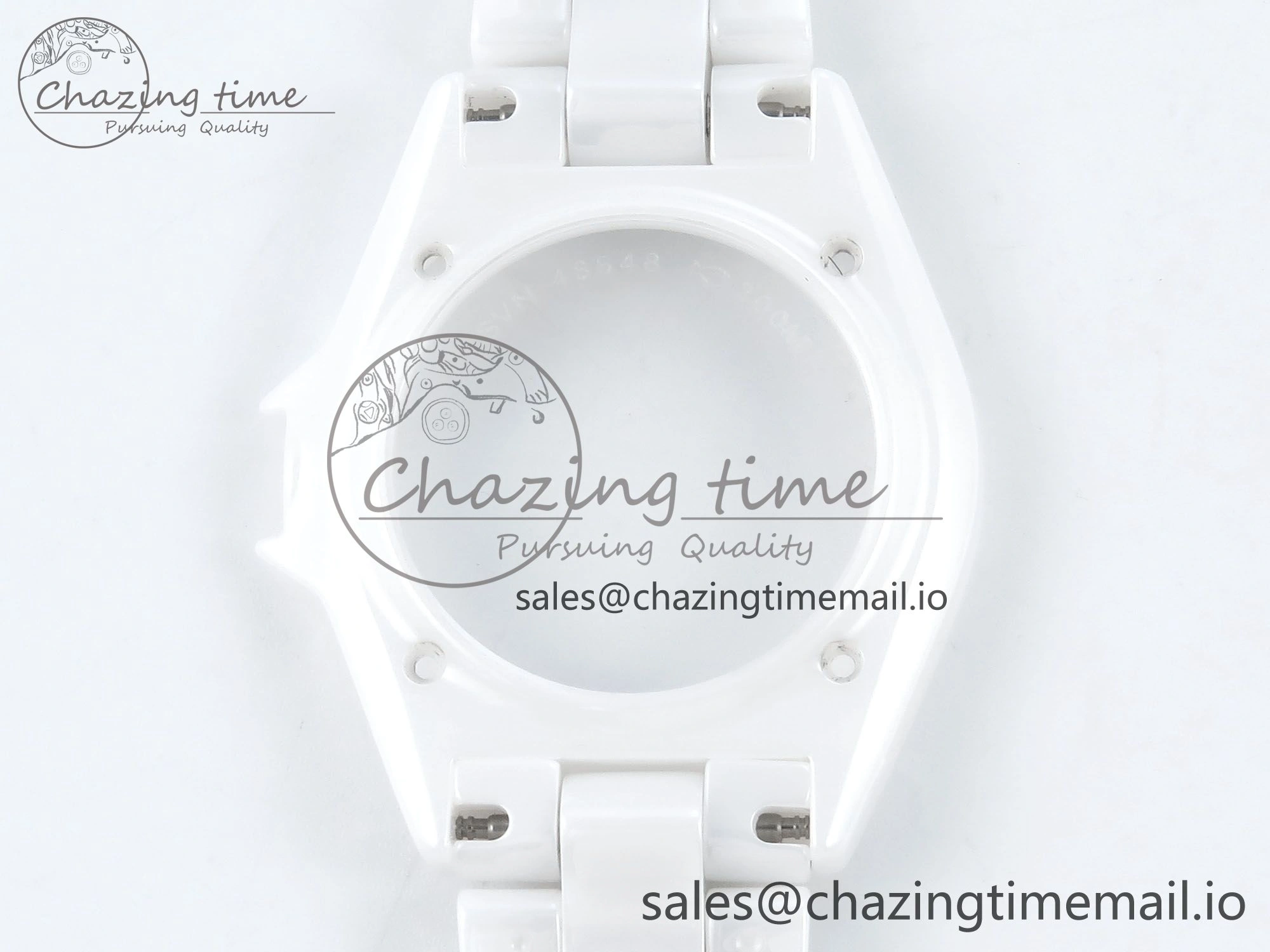 J13 33mm YG White Ceramic HTF 1:1 Best Edition White YG Dial on Bracelet A12.1