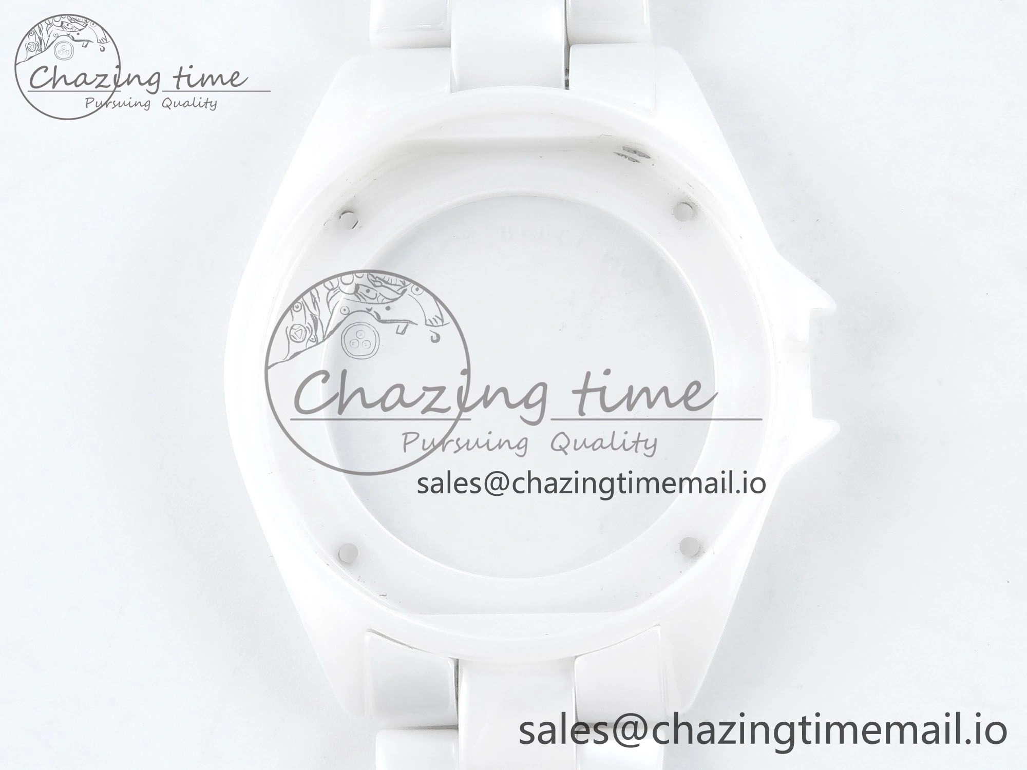 J13 33mm YG White Ceramic HTF 1:1 Best Edition White YG Dial on Bracelet A12.1