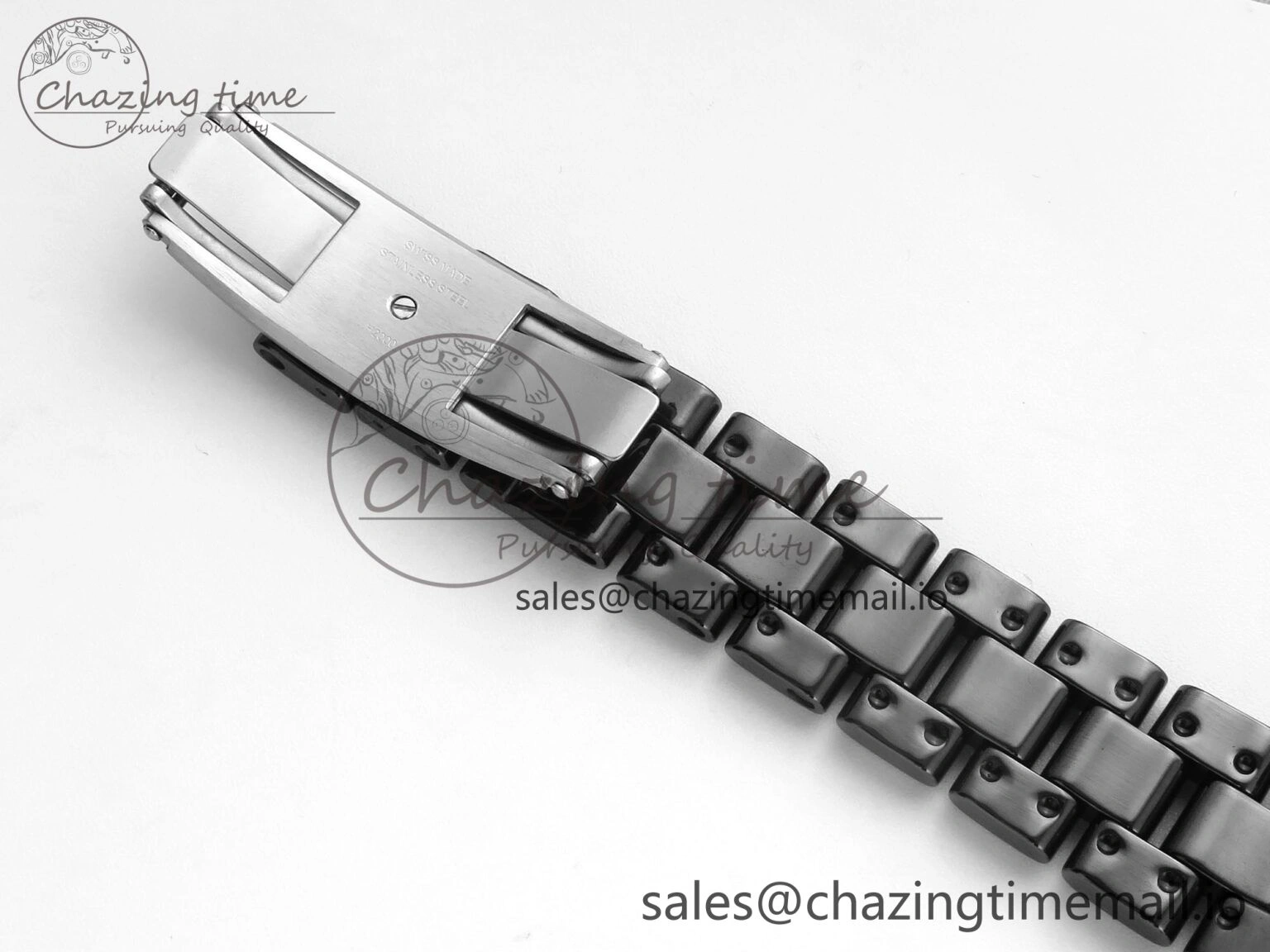 J13 38mm Black Ceramic HTF 1:1 Best Edition Black Dial on Bracelet Swiss Quartz