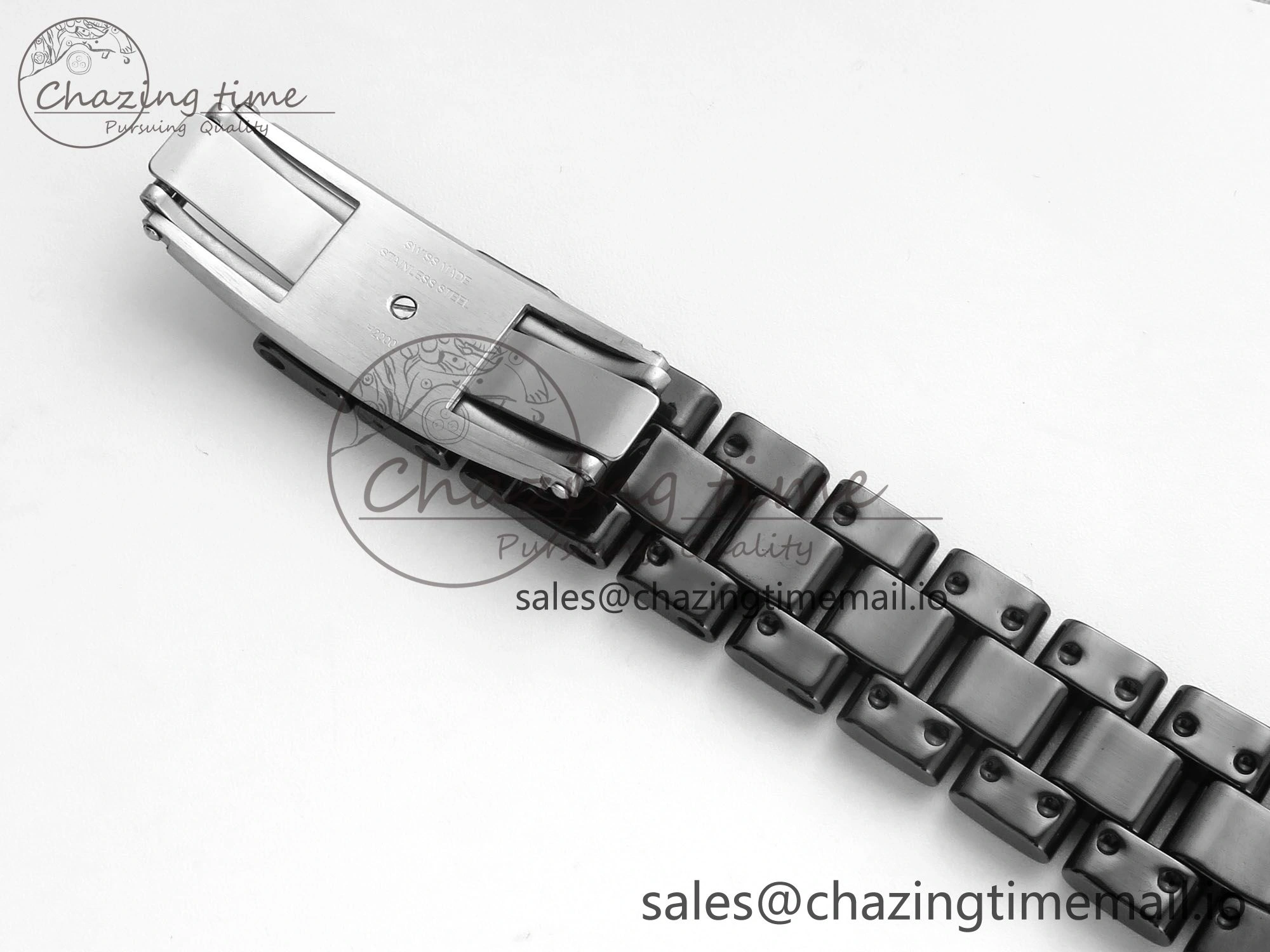 J13 38mm Black Ceramic HTF 1:1 Best Edition Black Dial on Bracelet Swiss Quartz