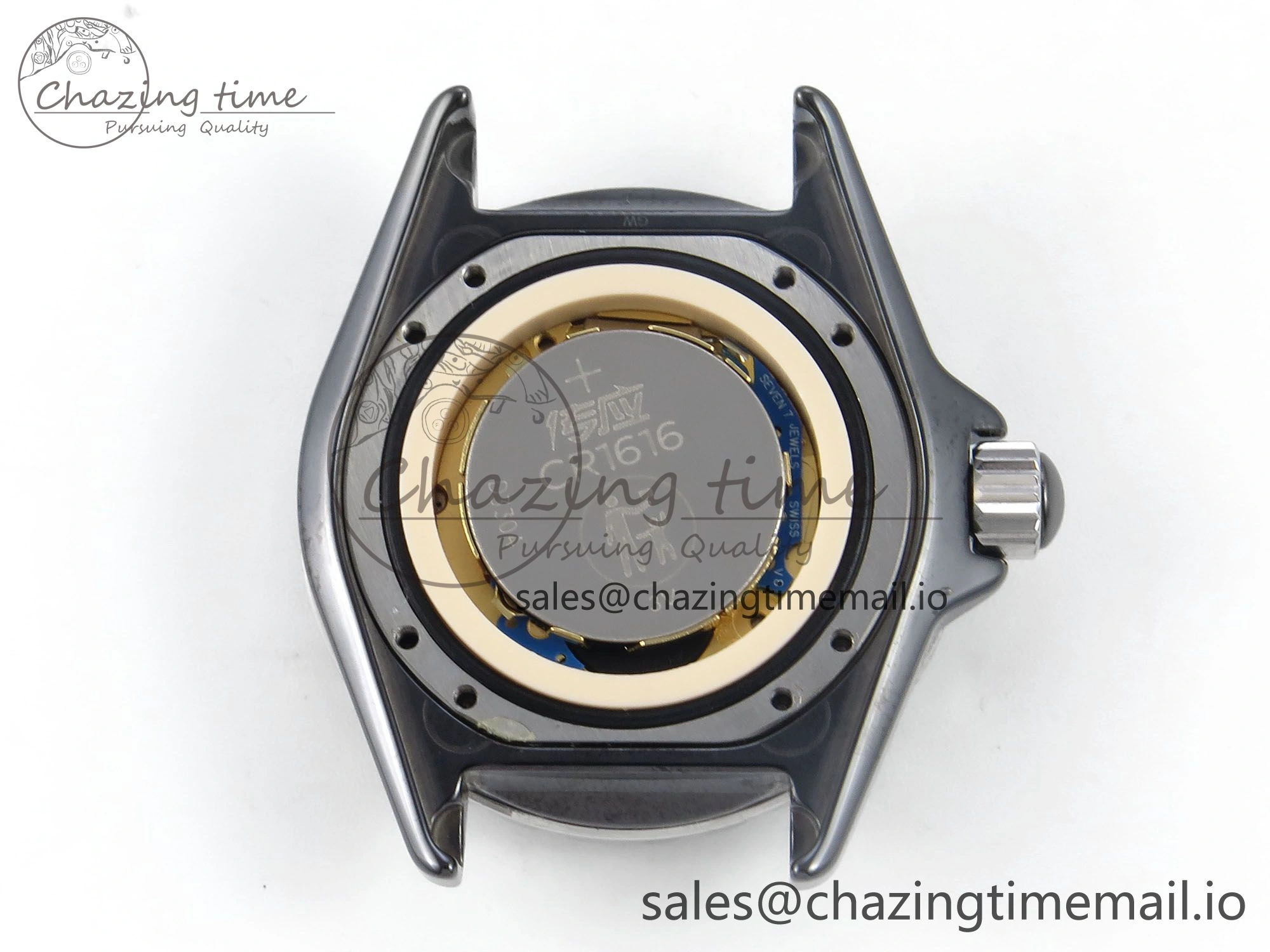 J13 38mm Black Ceramic HTF 1:1 Best Edition Black Dial on Bracelet Swiss Quartz