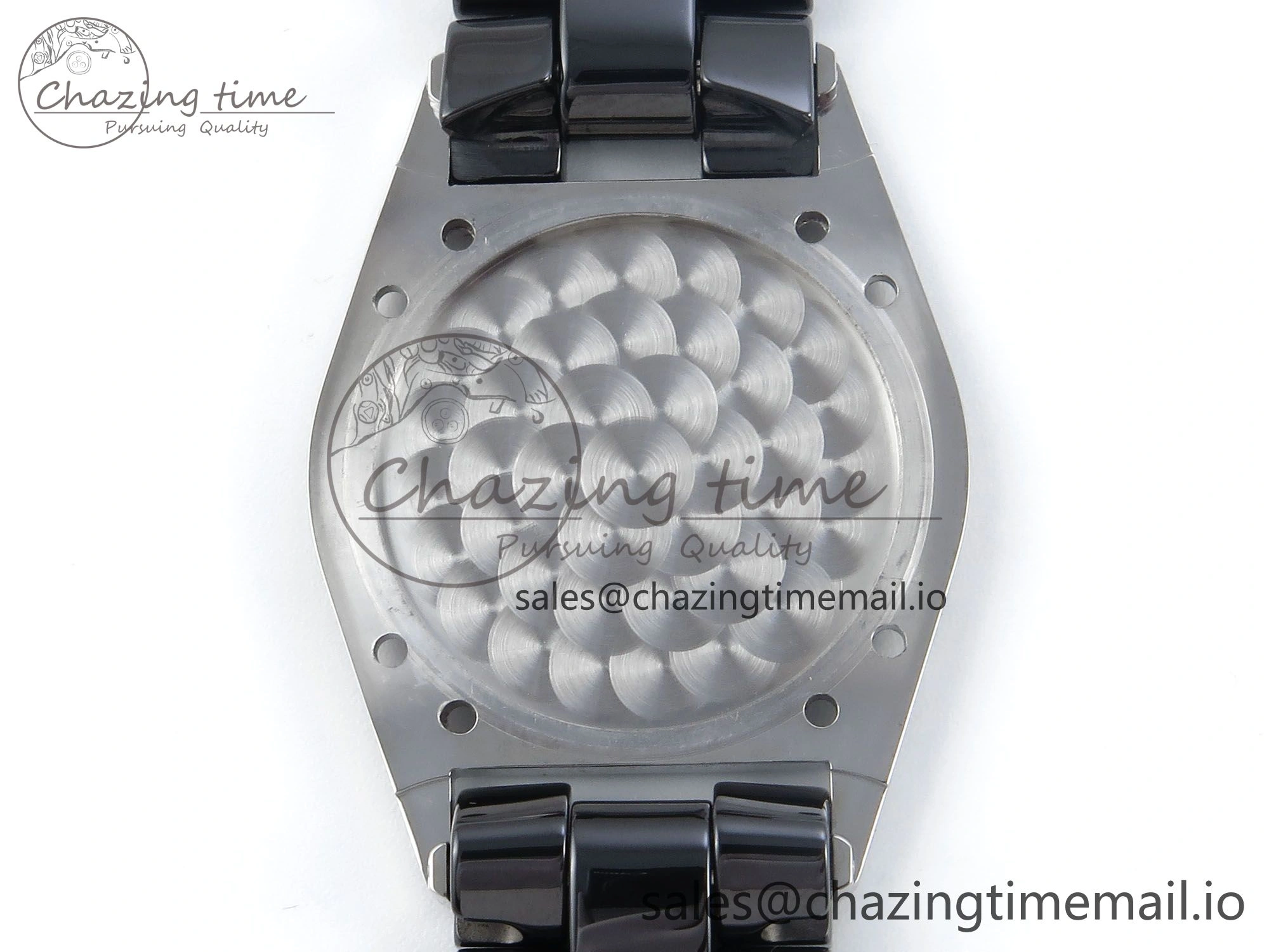 J13 38mm Black Ceramic HTF 1:1 Best Edition Black Dial on Bracelet Swiss Quartz