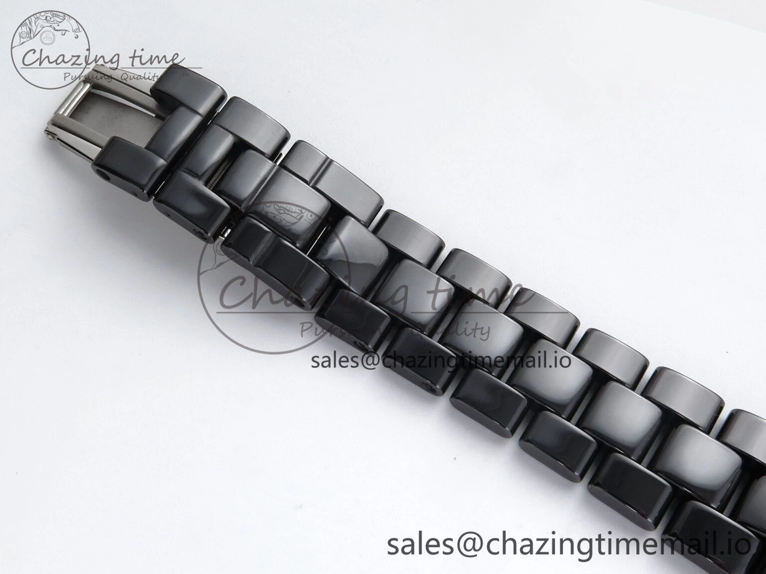 J13 38mm Black Ceramic HTF 1:1 Best Edition Black Numbers Dial on Bracelet A2892
