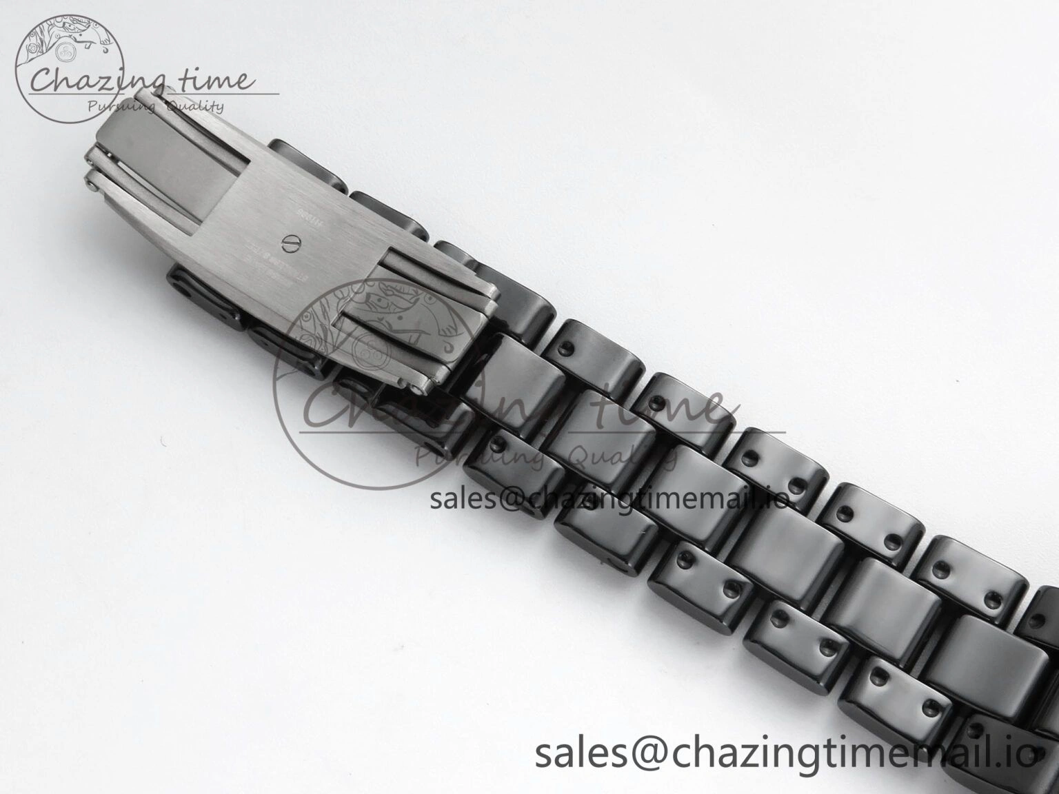 J13 38mm Black Ceramic HTF 1:1 Best Edition Black Numbers Dial on Bracelet A2892