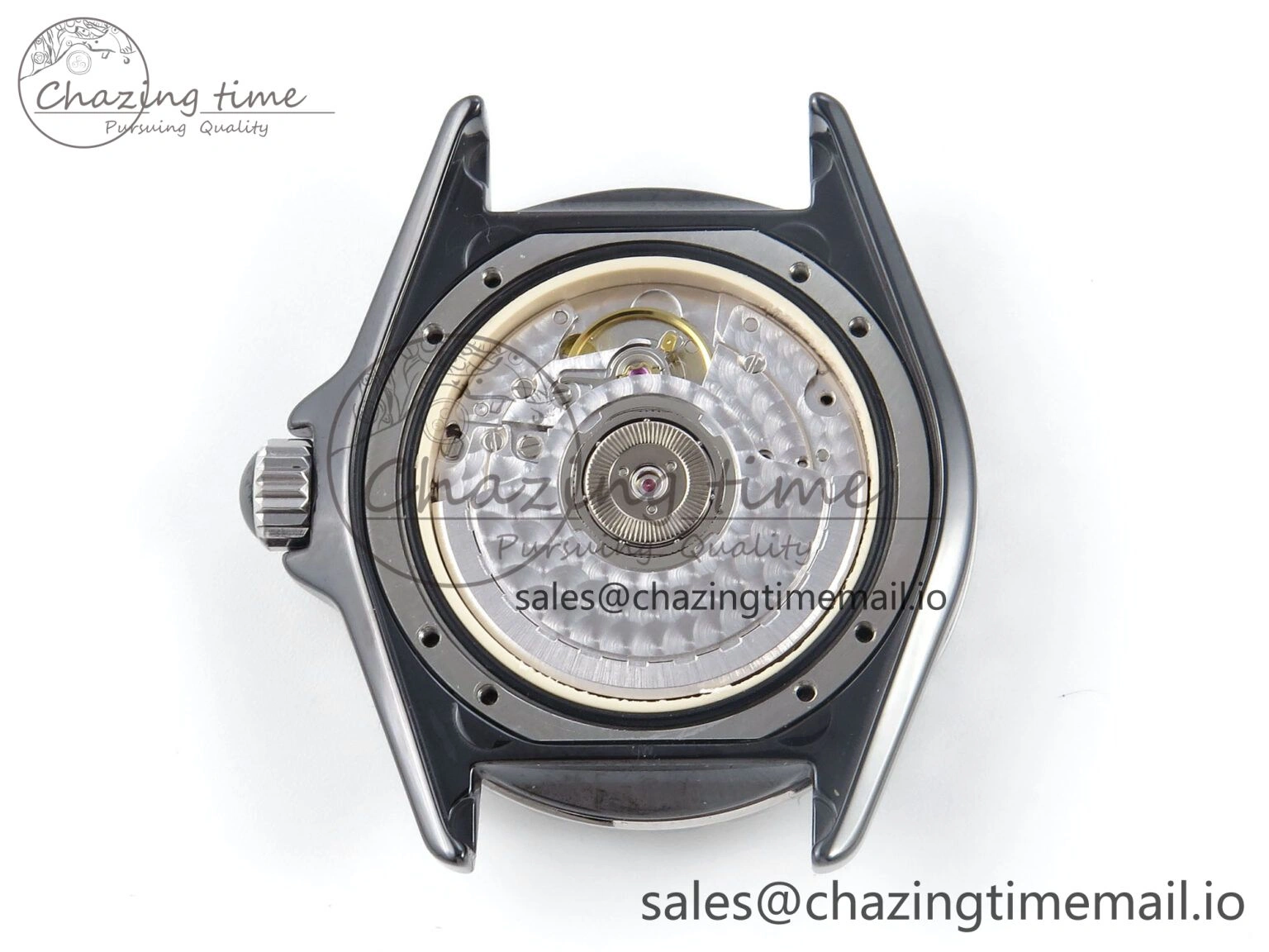 J13 38mm Black Ceramic HTF 1:1 Best Edition Black Numbers Dial on Bracelet A2892