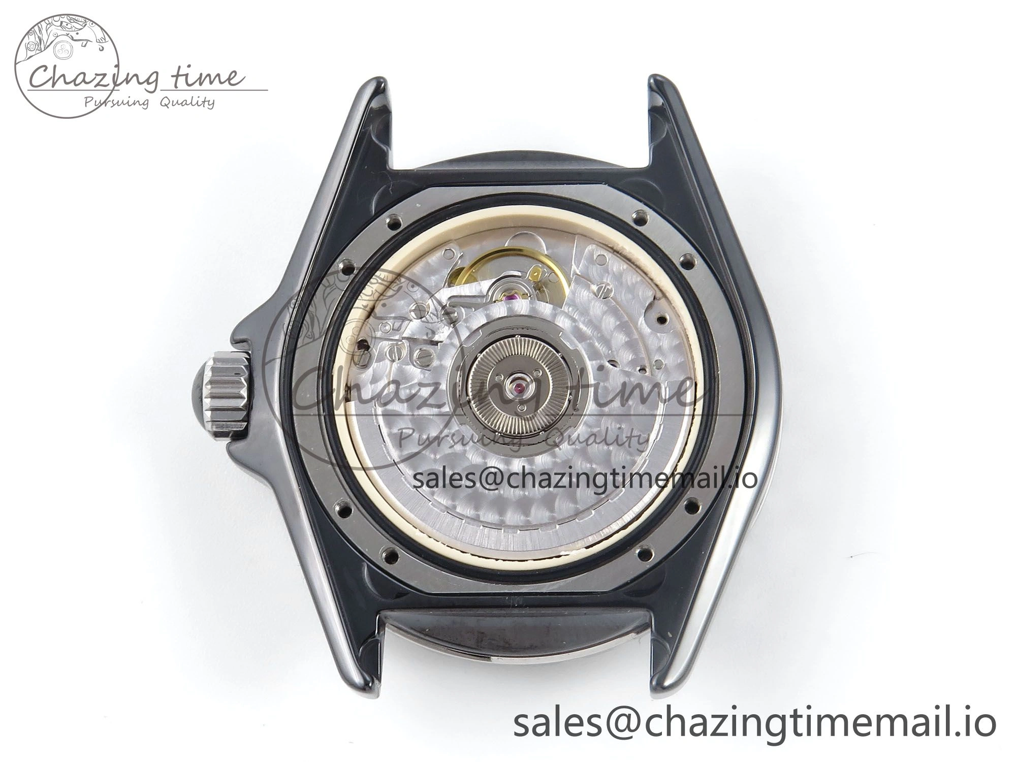 J13 38mm Black Ceramic HTF 1:1 Best Edition Black Numbers Dial on Bracelet A2892