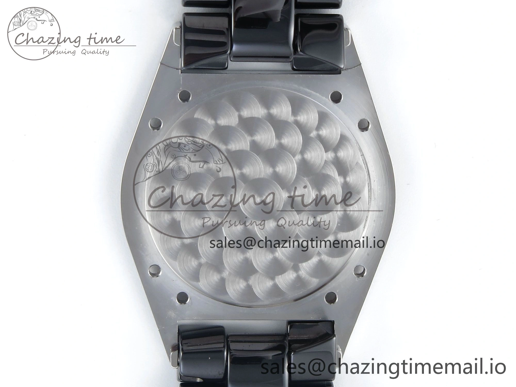 J13 38mm Black Ceramic HTF 1:1 Best Edition Black Numbers Dial on Bracelet A2892