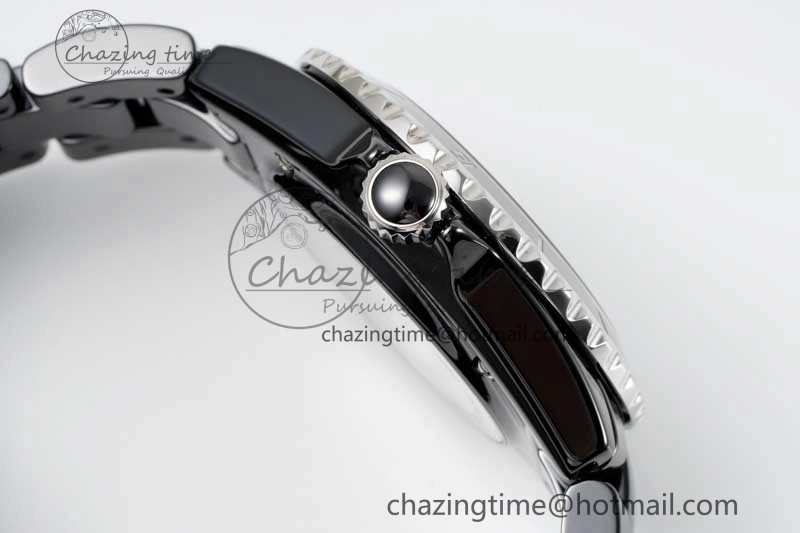 J13 38mm H5697 HTF 1:1 Best Edition Black Korea Ceramic Numeral Markers Dial on Bracelet Calibre 12.1
