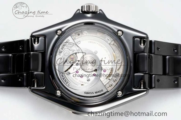 J13 38mm H5697 HTF 1:1 Best Edition Black Korea Ceramic Numeral Markers Dial on Bracelet Calibre 12.1