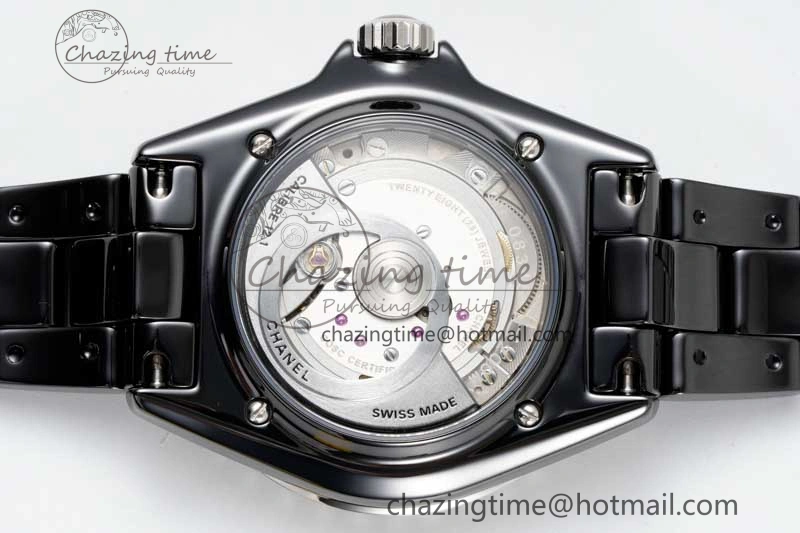 J13 38mm H5697 HTF 1:1 Best Edition Black Korea Ceramic Numeral Markers Dial on Bracelet Calibre 12.1