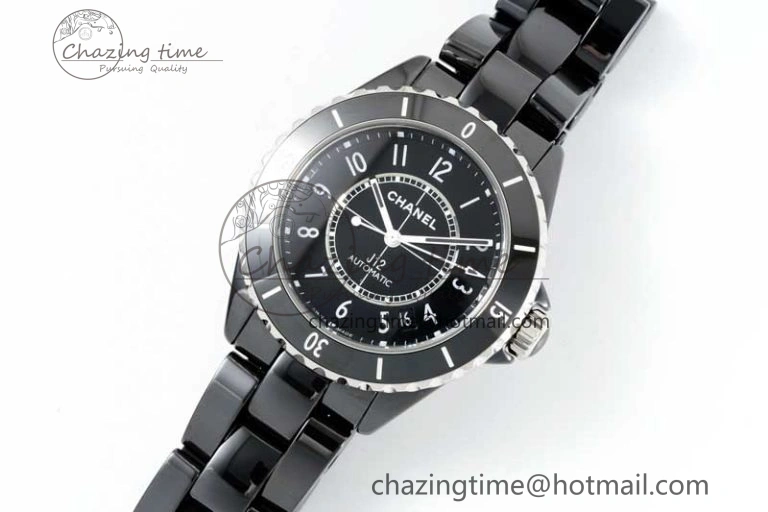 J13 38mm H5697 HTF 1:1 Best Edition Black Korea Ceramic Numeral Markers Dial on Bracelet Calibre 12.1
