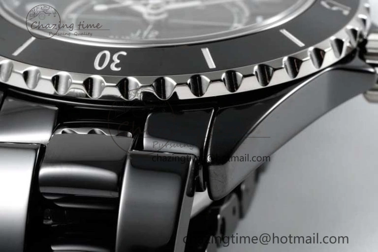 J13 38mm H5697 HTF 1:1 Best Edition Black Korea Ceramic Numeral Markers Dial on Bracelet Calibre 12.1