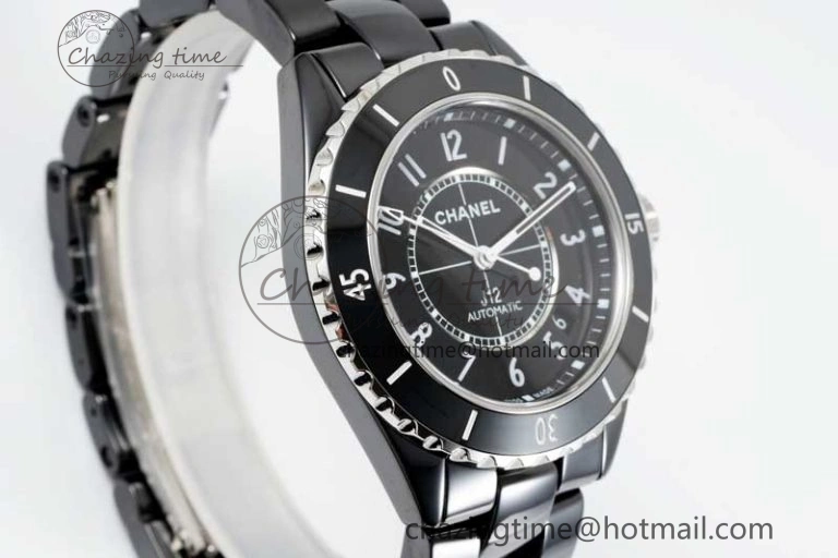 J13 38mm H5697 HTF 1:1 Best Edition Black Korea Ceramic Numeral Markers Dial on Bracelet Calibre 12.1