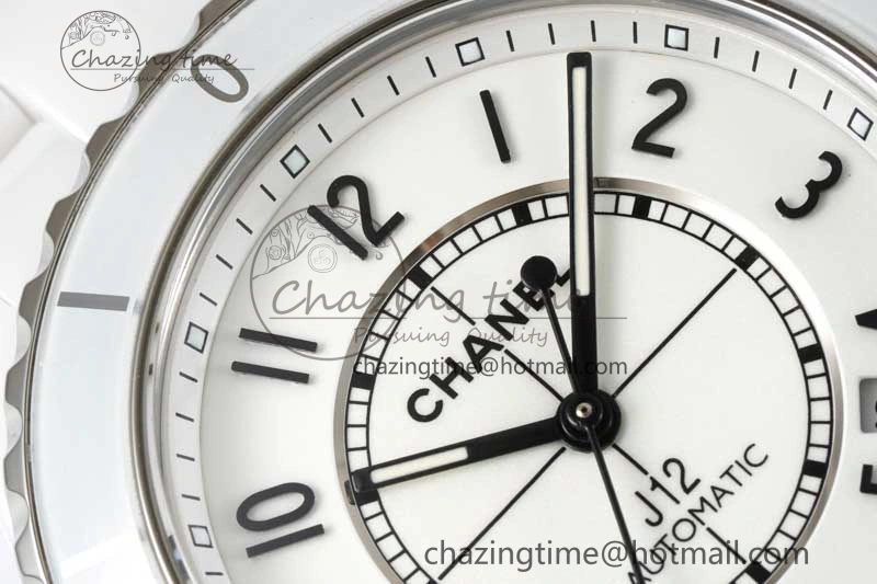 J13 38mm H5700 HTF 1:1 Best Edition White Ceramic Numeral Markers Dial on Bracelet Calibre 12.1