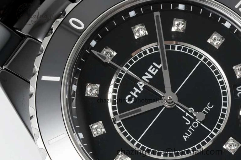 J13 38mm H5702 HTF 1:1 Best Edition Black Korea Ceramic Diamonds Markers Dial on Bracelet Calibre 12.1