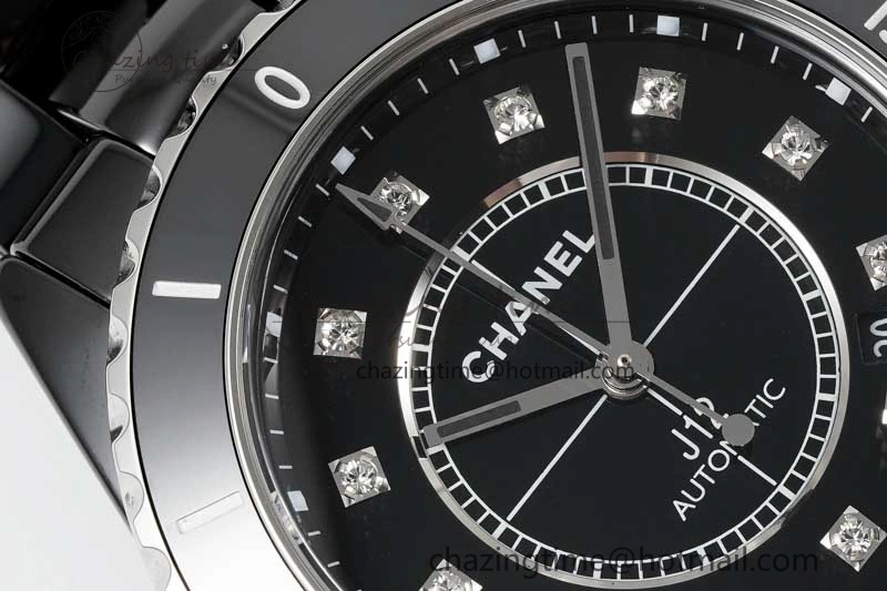 J13 38mm H5702 HTF 1:1 Best Edition Black Korea Ceramic Diamonds Markers Dial on Bracelet Calibre 12.1