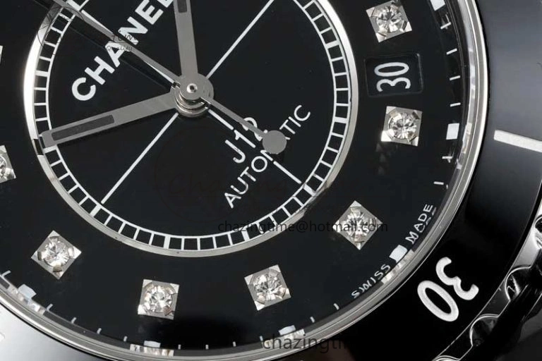 J13 38mm H5702 HTF 1:1 Best Edition Black Korea Ceramic Diamonds Markers Dial on Bracelet Calibre 12.1