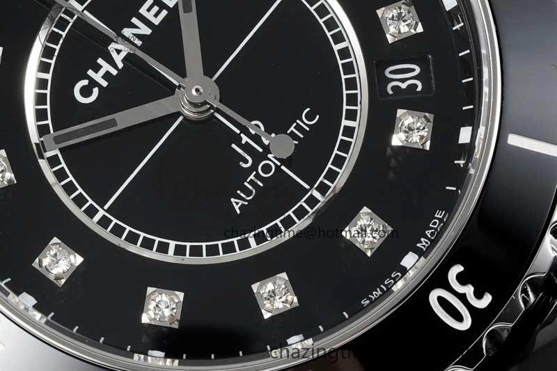 J13 38mm H5702 HTF 1:1 Best Edition Black Korea Ceramic Diamonds Markers Dial on Bracelet Calibre 12.1