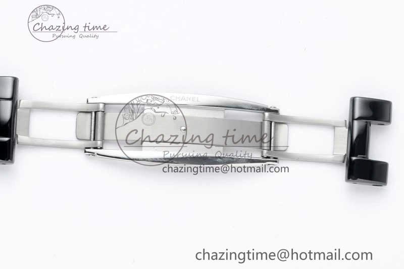 J13 38mm HTF 1:1 Best Edition Black Korea Ceramic Diamonds Markers Dial on Bracelet A2892