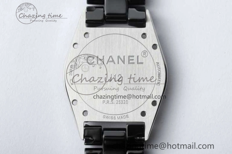 J13 38mm HTF 1:1 Best Edition Black Korea Ceramic Numeral Markers Dial on Bracelet A2892
