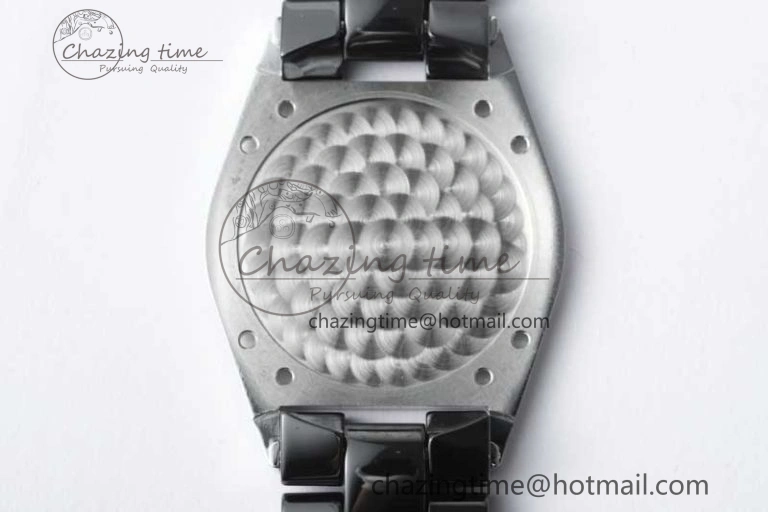 J13 38mm HTF 1:1 Best Edition Black Korea Ceramic Numeral Markers Dial on Bracelet A2892