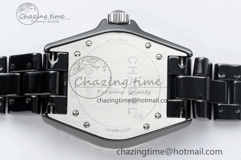 J13 38mm HTF 1:1 Best Edition Black Korea Ceramic Numeral Markers Dial on Bracelet A2892