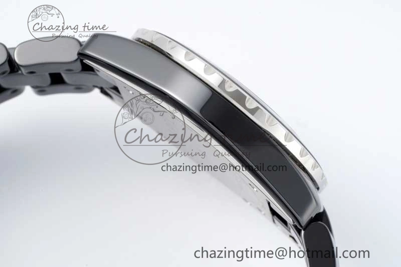 J13 38mm HTF 1:1 Best Edition Black Korea Ceramic Stripe Dial on Bracelet A2892