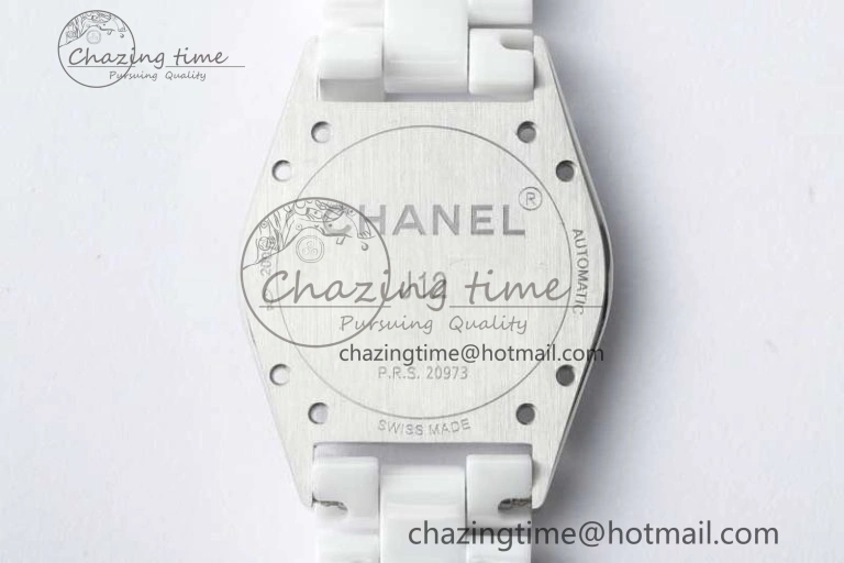 J13 38mm HTF 1:1 Best Edition White Korea Ceramic Numeral Markers Dial on Bracelet A2892