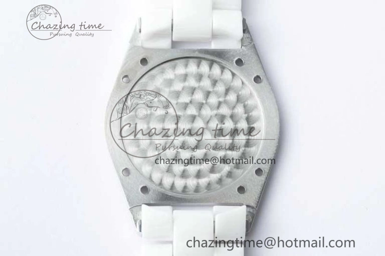 J13 38mm HTF 1:1 Best Edition White Korea Ceramic Numeral Markers Dial on Bracelet A2892